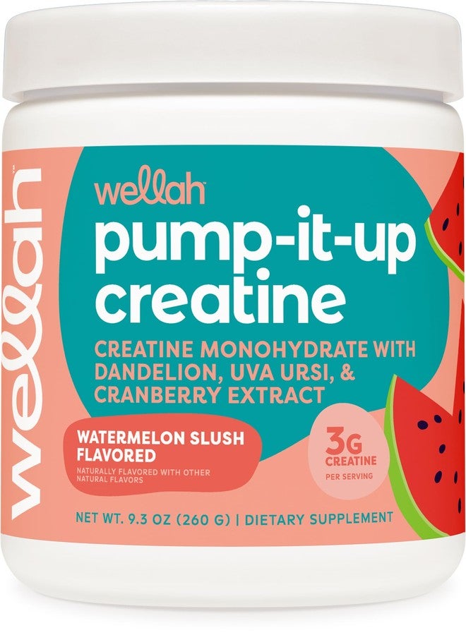 Wellah Creatine for Women - Creatine Monohydrate with Dandelion & Cranberry Extract (50 Servings, Watermelon Slush) - Image 1